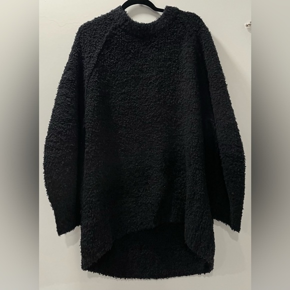 Free People fuzzy teddy bear tunic sweater - Picture 4 of 7